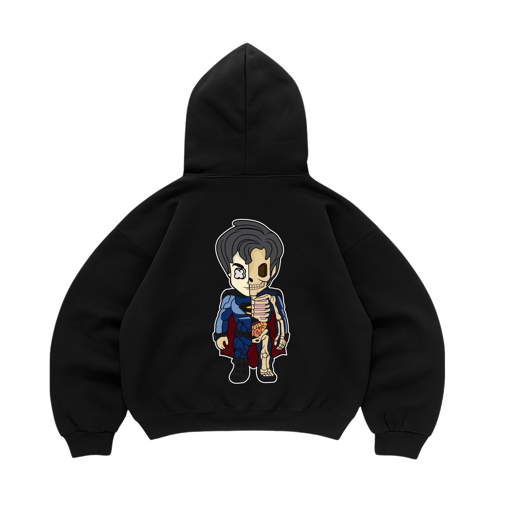 Hoodie Superman Skeleton