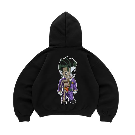 Hoodie Joker Half Skeleton