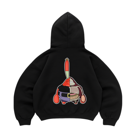 Hoodie Mr Krabs Half Skeleton