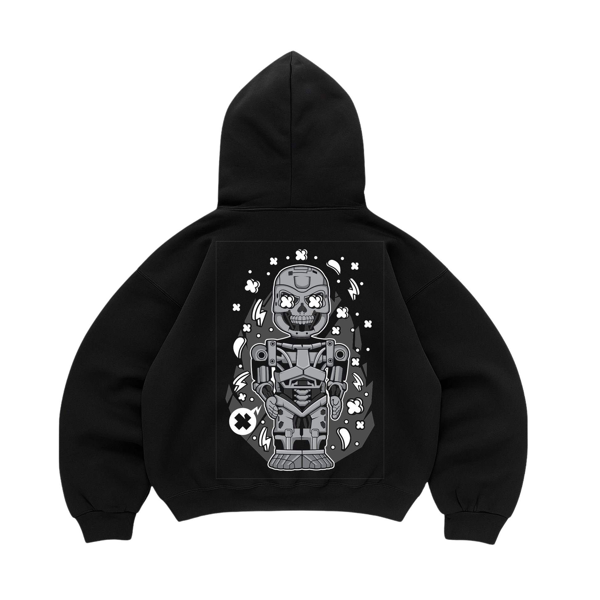 Hoodie Terminator Skull