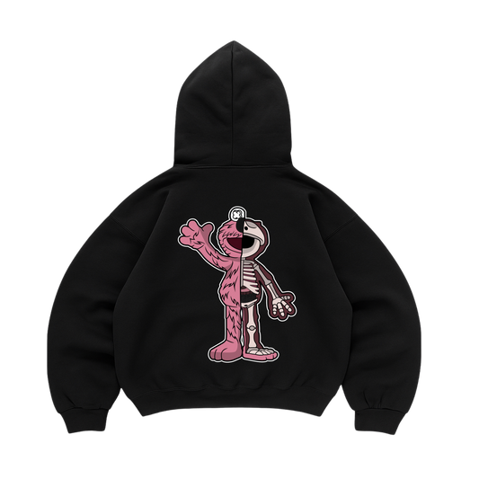 Hoodie Elmo Half Skeleton