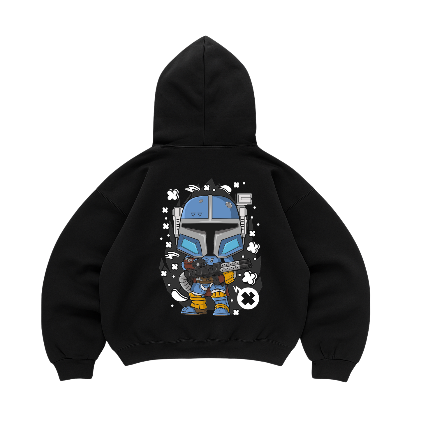 Hoodie Blue Mandalorian