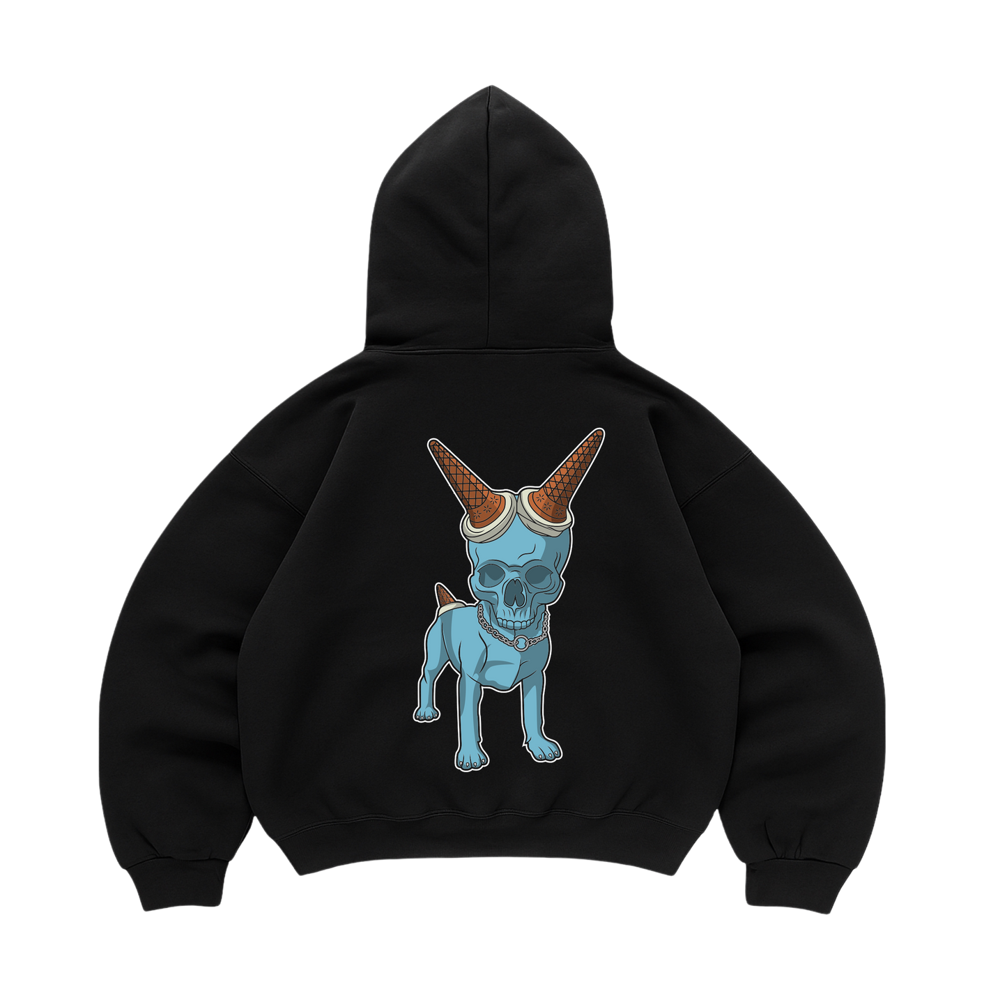 Hoodie Dog Skull