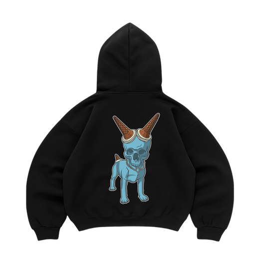 Hoodie Dog Skull