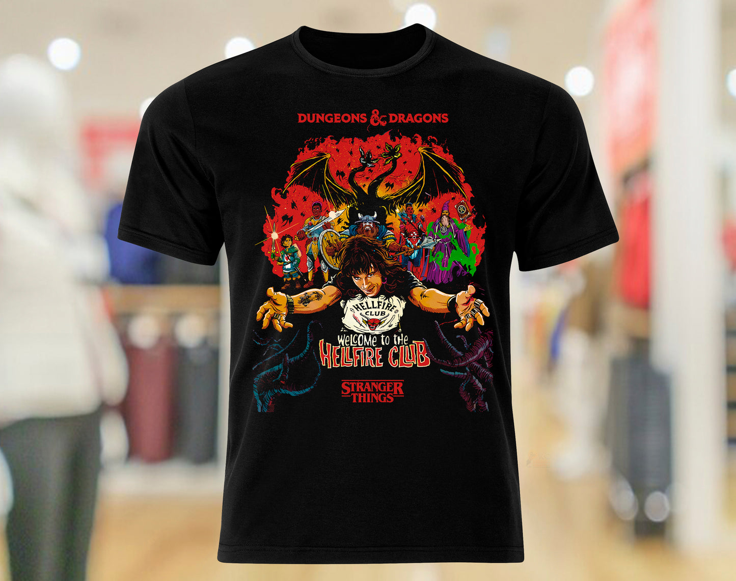 Poleras Stranger Things HELLFIRE CLUB CODIGO 008