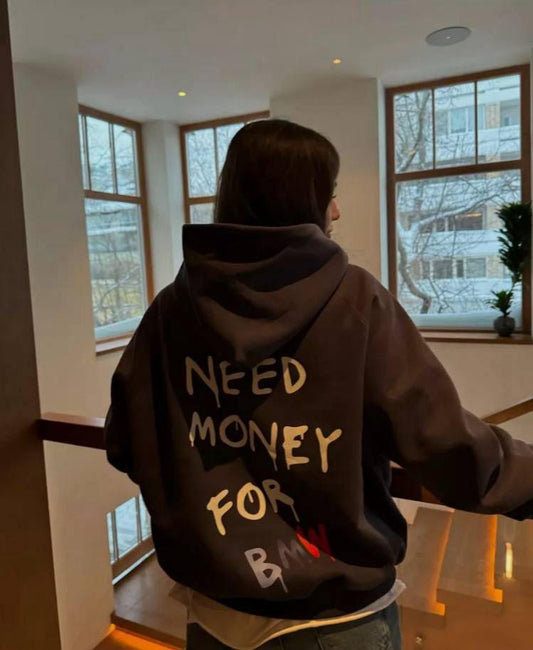 Hoodie need money for globo negro