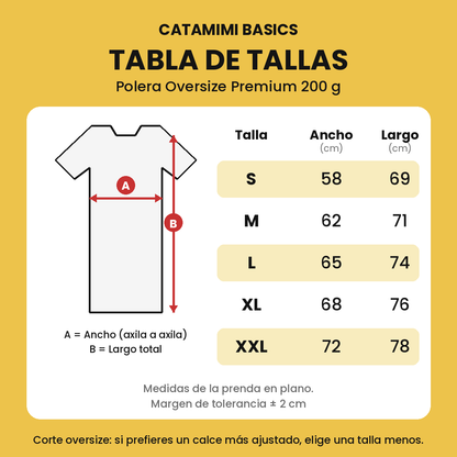 Polera Oversize Sola Fide Caballero | Frente y Espalda