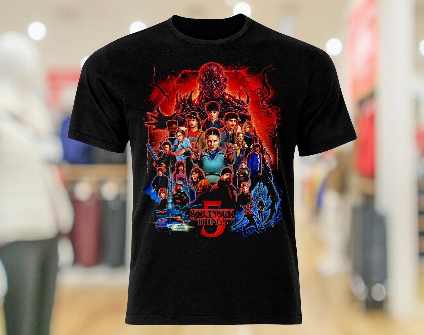 Poleras Stranger Things 100% algodón TEMPORADA 5 CODIGO 006